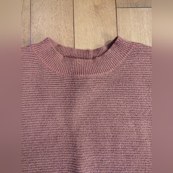 Mauve Crew Neck Crop Top - Design Lab - Picture 2 of 6